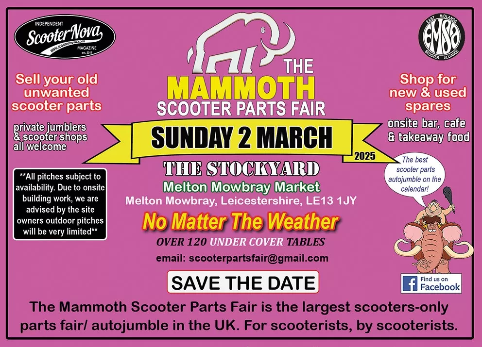 THE 6TH MAMMOTH SCOOTER PARTS FAIR Poster